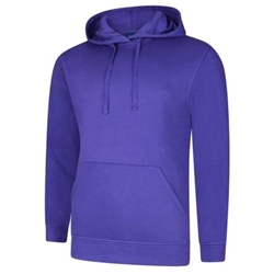 Uneek UC509 Deluxe Hooded Sweatshirt Purple XL