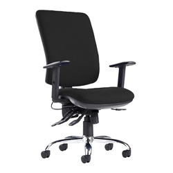 Senza Ergo 24hr ergonomic asynchro task chair - black