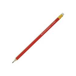 5 Star Pencil with Eraser HB Red Barrel (Pack of 12)
