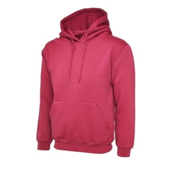 Uneek UC502 Classic Hooded Sweatshirt Hot Pink Small