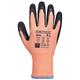 Portwest Vis-Tex Winter Cut D13 Nitrile Glove S Orange/Blk (Pack of 12)
