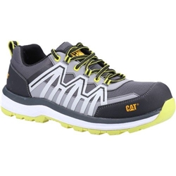 Caterpillar Charge S3 HRO SRC Safety Trainers Black/Lime Green [Size UK 4/ EU 38]