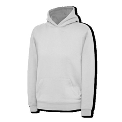 Uneek UC503 Childrens Hooded Sweatshirt White 7/8 Years