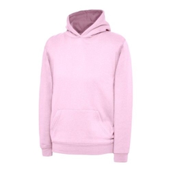 Uneek UX8 Childrens Hooded Sweatshirt Pink 5/6 Years 