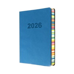 Collins Edge Rainbow Diary Day Per Page A5 Blue 2026 ED151.U57-26