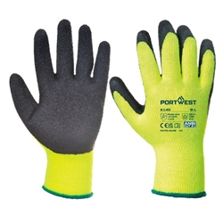 Portwest Thermal Grip Glove Latex L Blk (Pack of 12)