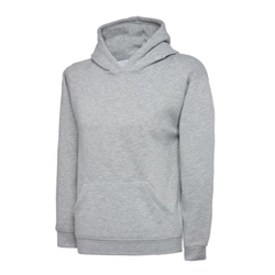 Uneek UC503 Childrens Hooded Sweatshirt Heather Grey 7/8 Years