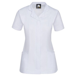 Orn 8600 Florence Classic Tunic White with White Trim UK 10