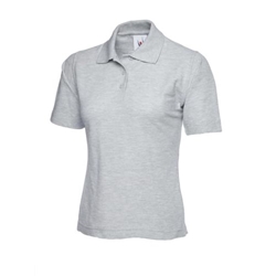 Uneek UC106 Ladies Poloshirt Heather Grey Xtra Small