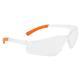 Portwest Pan View Spectacles Clear/Orange (Pack of 12)