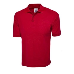 Uneek UC112 Cotton Rich Poloshirt Red 2XL