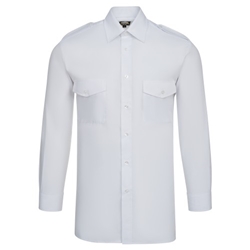 Orn 5810 Essential Long Sleeve Pilot Shirt White 22" Collar