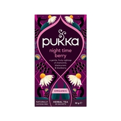 Pukka Organic Night Time Berry Herbal Tea Bags (Pack of 20) 801714