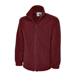 Uneek UC601 Premium Full Zip Micro Fleece Jacket Maroon Large