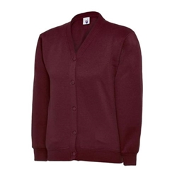 Uneek UC207 Childrens Cardigan Maroon 11/13