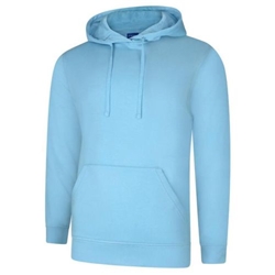 Uneek UC502 Classic Hooded Sweatshirt Sapphire Blue Xtra Small