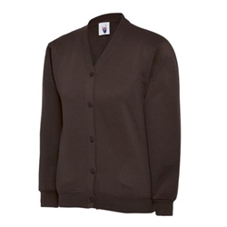 Uneek UC207 Childrens Cardigan Brown 3/4 Years