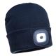 Portwest Beanie USB Rechargeable LED Head Light Navy (Pack of 12)