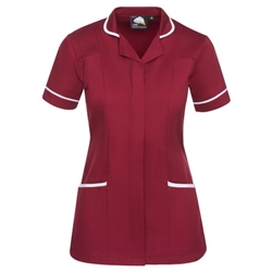 Orn 8600 Florence Classic Tunic Maroon with White Trim UK 14