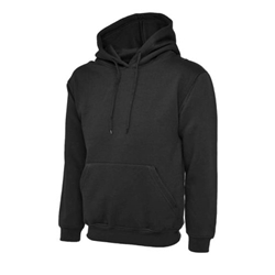 Uneek UC509 Deluxe Hooded Sweatshirt White Xtra Small