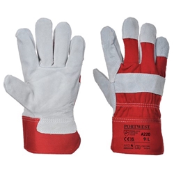 Portwest Premium Chrome Rigger Glove L Red (Pack of 12)