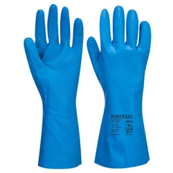 Portwest Food Approved Nitrile Gauntlet 2XL Bl (Pack of 12)