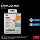 3M Disposable Earplugs 1100 Soft Foam Orange (Pack of 50) 1100-50