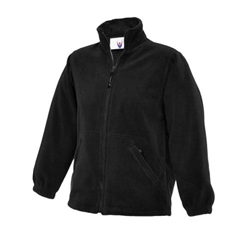 Uneek UC603 Childrens Full Zip Micro Fleece Jacket Black 2 Years