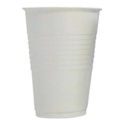 4 Aces White Tall Polystyrene Plastic Vending Cup 250ml (2000 pack)