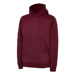 Uneek UX8 Childrens Hooded Sweatshirt Maroon 5/6 Years 