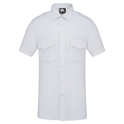Orn 5800 Essential Short Sleeve Pilot Shirt White 23" Collar
