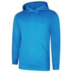 Uneek UC509 Deluxe Hooded Sweatshirt Reef Blue Large