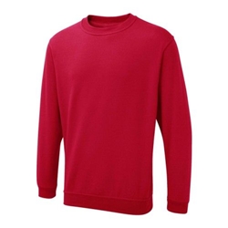 Uneek UX3 Sweatshirt Red Medium