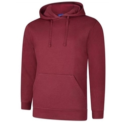 Uneek UC509 Deluxe Hooded Sweatshirt Maroon Small