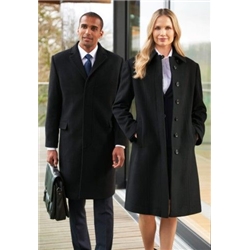 Brook Taverner Mix & Match Mens Bond Single Breasted Overcoat Black 42 Regular 9760C