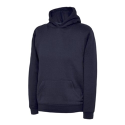 Uneek UX8 Childrens Hooded Sweatshirt Navy 9/10 Years 