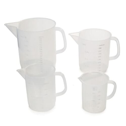 Measuring Jug Various Sizes 250mL 500mL 1000mL & 2000mL (Pack of 4)