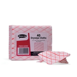 Show-Me Plant Based Whiteboard Cleaning ClothsRed PK40 - PBDC40RD
