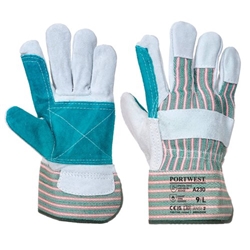 Portwest Double Palm Rigger Glove XL Gry (Pack of 12)