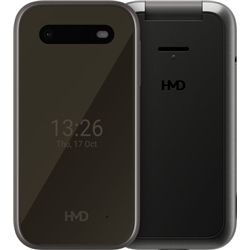 HMD 2660 Flip 2.8 Inch Dual SIM 64MB RAM 128 MB Storage Cosy Black Mobile Phone