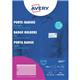 Avery Pin Badge Holders 40mm x 75mm 108 Inserts 100 Holders - 4821