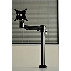 FSA Single Monitor Arm with Top Fix Black