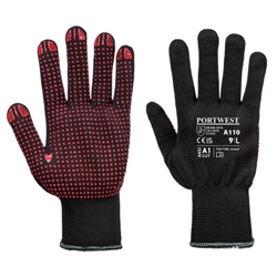 Portwest Polka Dot Glove XL Blk (Pack of 12)
