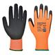 Portwest Vis-Tex Cut Resistant Glove PU S Orange/Blk (Pack of 12)