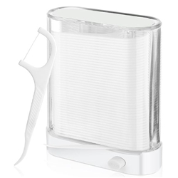 Amabro Dental Floss Dispenser, 88Pcs Floss Pick Holder Automatic Floss Pick Boxes