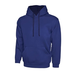 Uneek UC507 Contrast Hooded Sweatshirt Royal/Navy 2XL