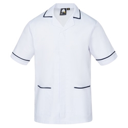 Orn 8500 Darwin Male Tunic White with Navy Trim Large