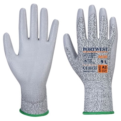 Portwest LR Cut PU Palm Glove 2XL Gry (Pack of 12)