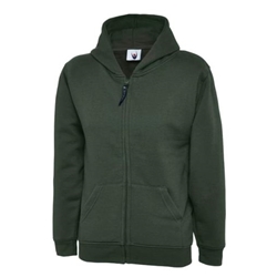 Uneek UC502 Classic Hooded Sweatshirt Olive 2XL