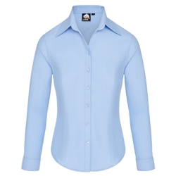 Orn 5560 Classic Oxford Long Sleeve Blouse Sky UK 08